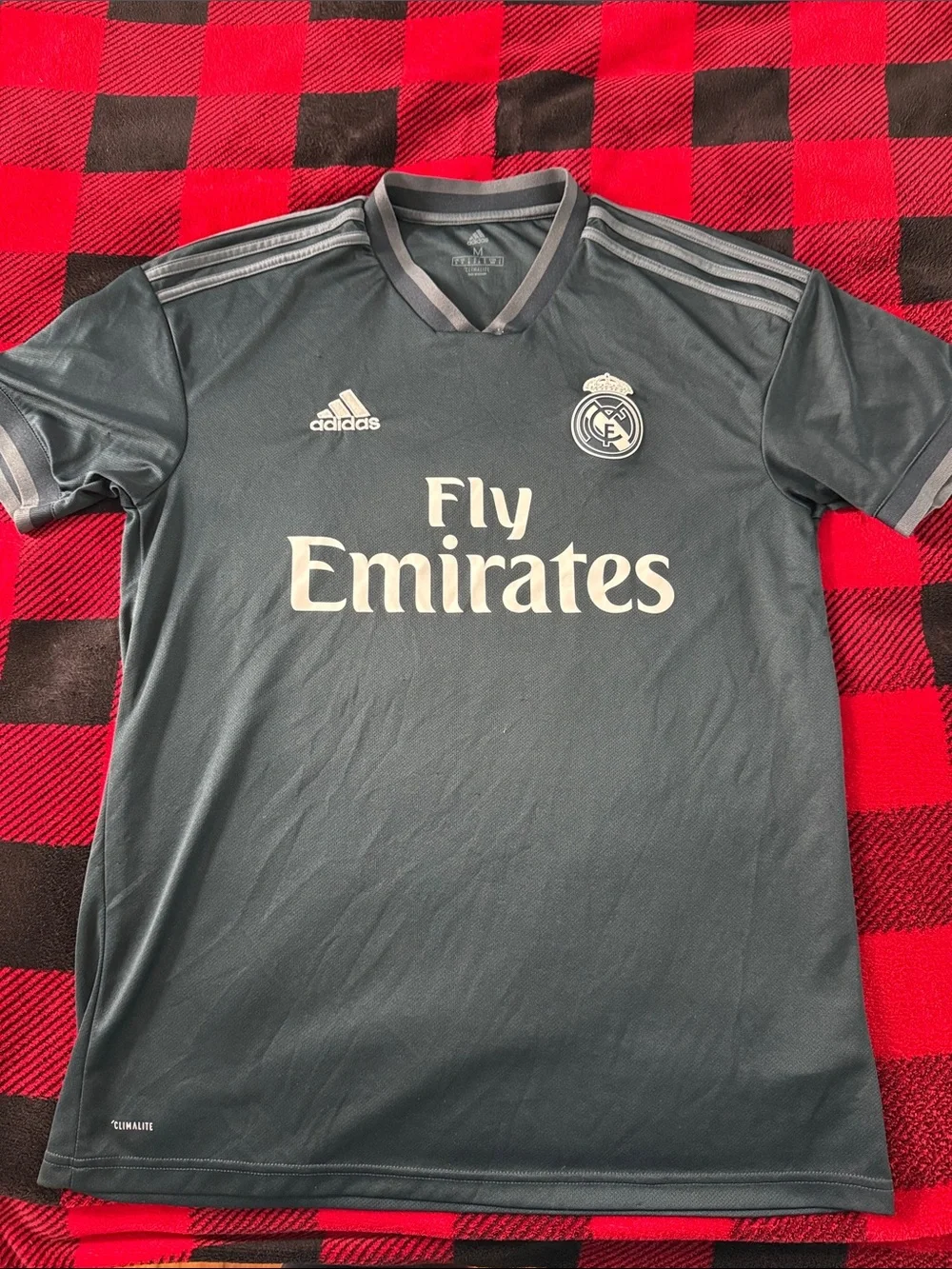 RARE Real Madrid #5 Raphael Varane 2018-19 Adidas Third Away La Liga Jersey